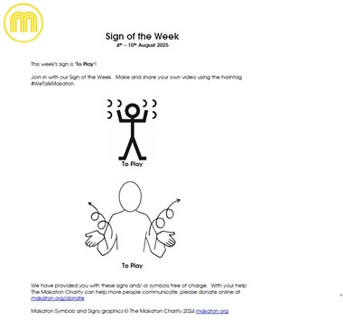 MAKATON - SIGN OF THE WEEK