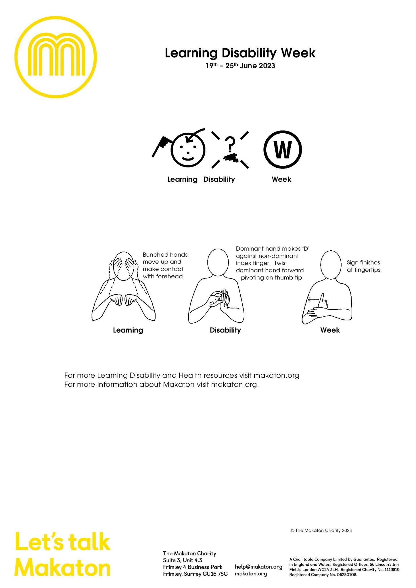 MAKATON - SIGN OF THE WEEK