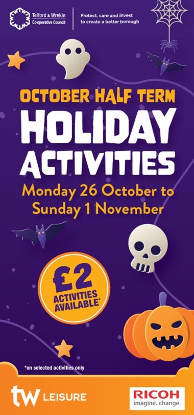 TELFORD & WREKIN HALF TERM ACTIVITIES