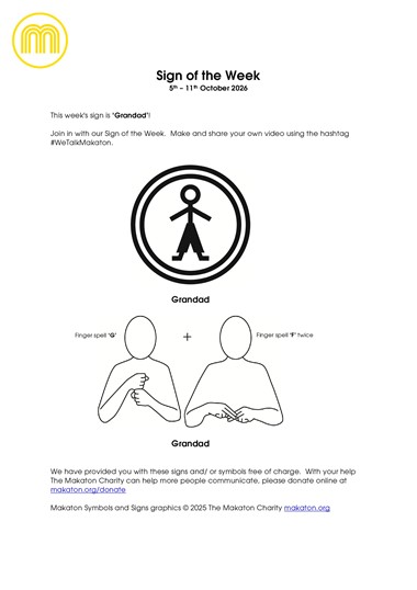 MAKATON - SIGN OF THE WEEK