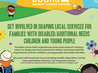 PODS Parent Carer Forum's New Leaflet