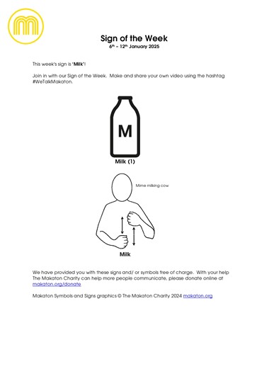 MAKATON - SIGN OF THE WEEK