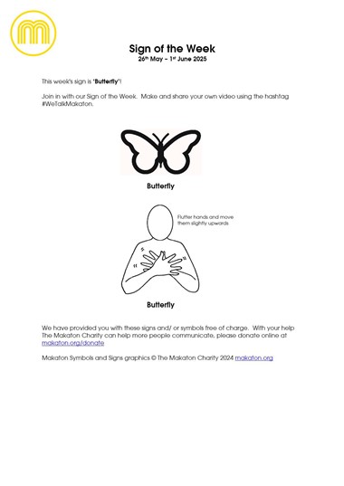 MAKATON - SIGN OF THE WEEK