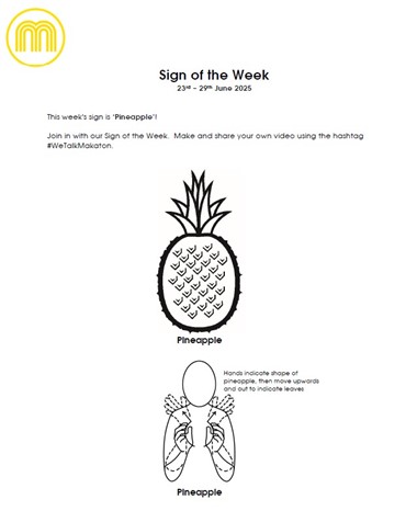 MAKATON - SIGN OF THE WEEK