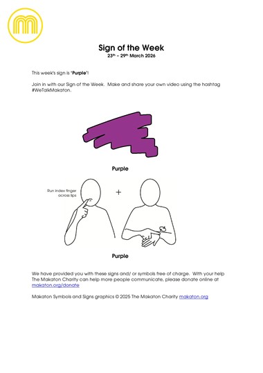 MAKATON - SIGN OF THE WEEK