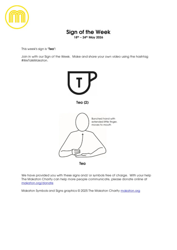 MAKATON - SIGN OF THE WEEK